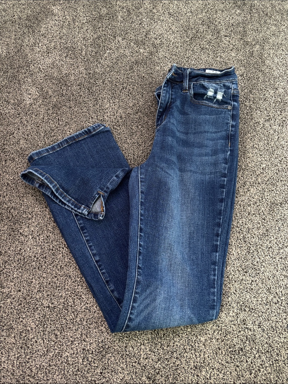 Judy Blue Dark Blue Bootcut Stretch Jeans